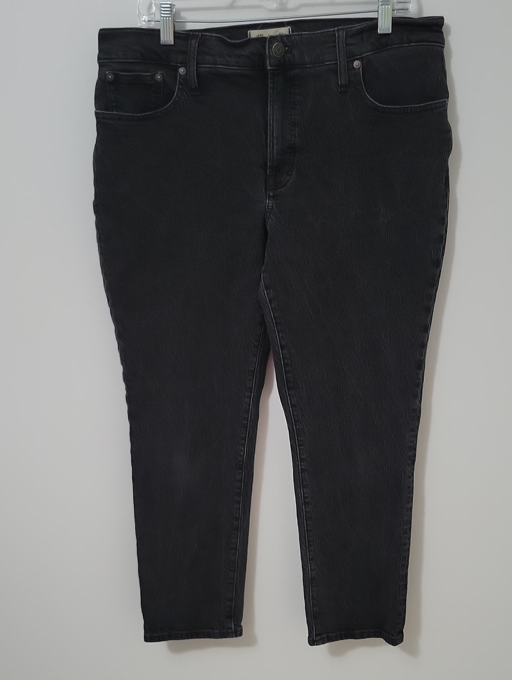Madewell The Mid-Rise Perfect Vintage Washed Black Jeans, Size 32